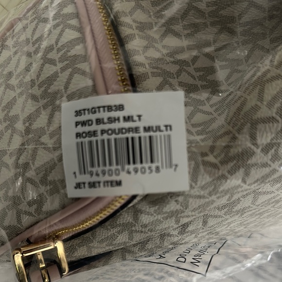 Michael Kors Pink and Gray Backpack - Picture 2 of 9